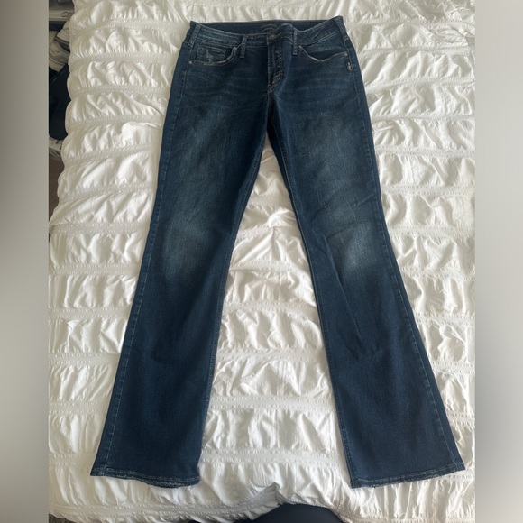 Dark Blue slim boot jeans - Picture 1 of 6